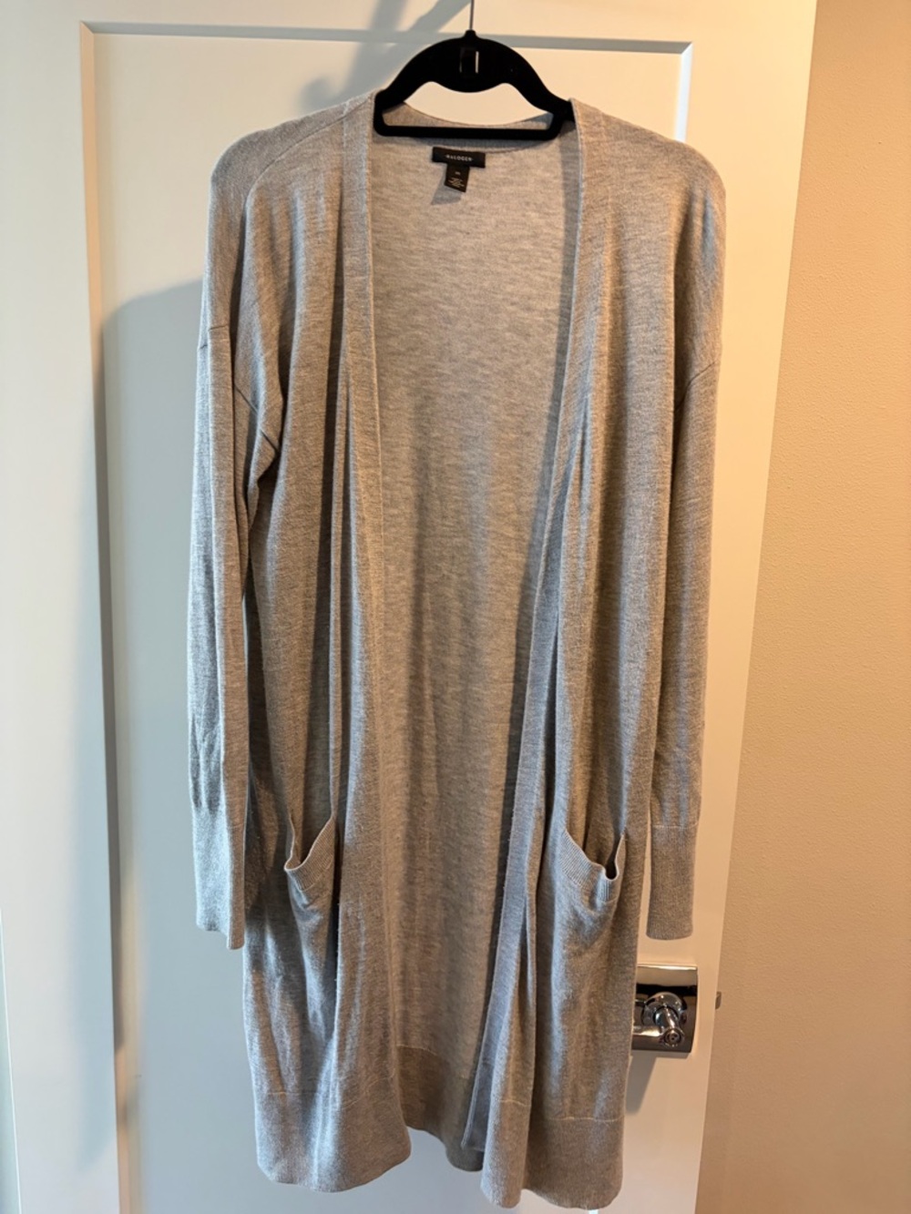GUC Halogen Long Gray Sweater Duster size medium!